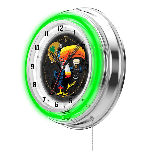 Double Neon Clock