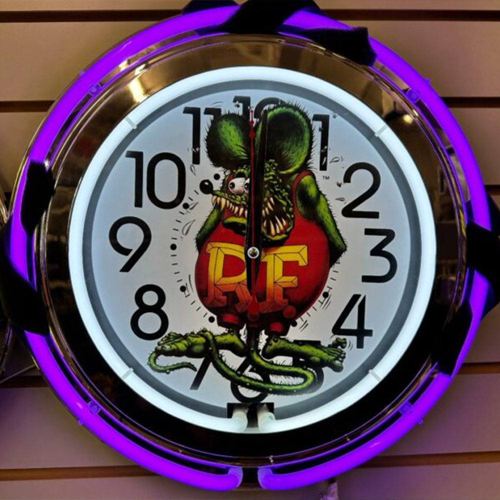 Double Neon Clock