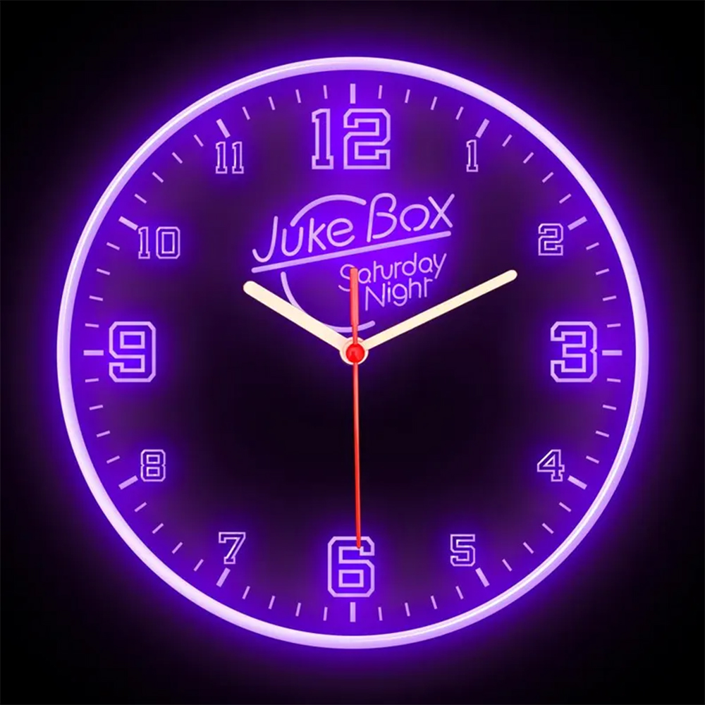 LED Neon Clock