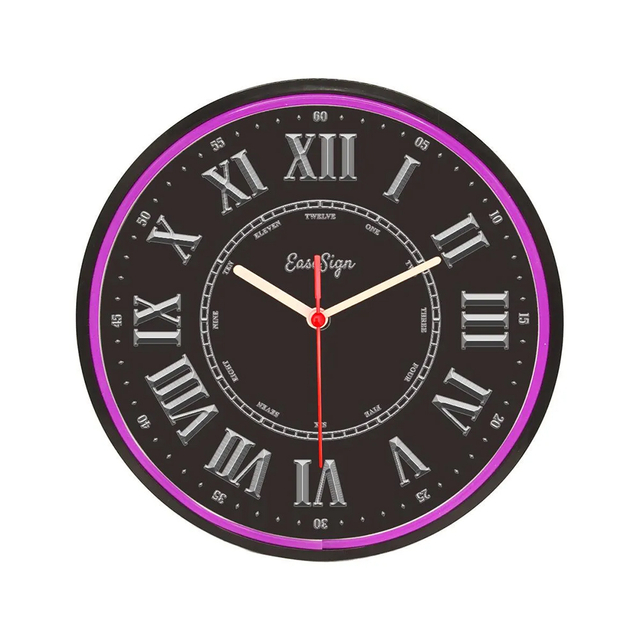 LED Neon Clock