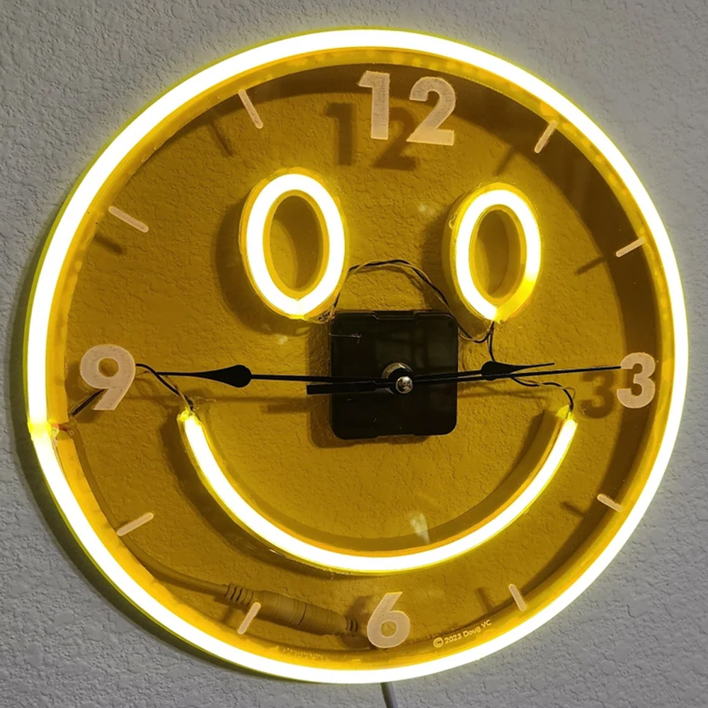 LED Neon Clock
