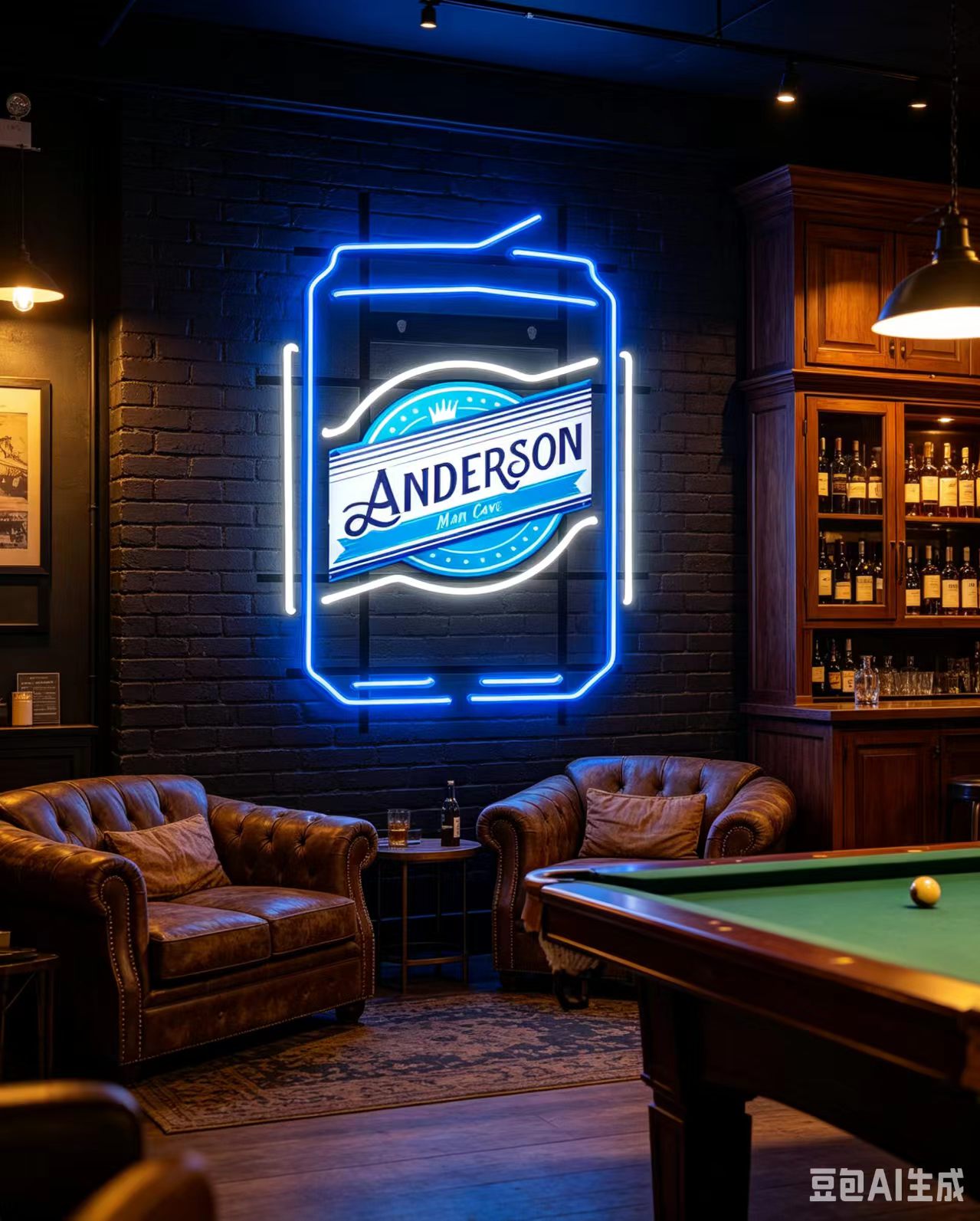 Led faux neon customized logo freestyle 