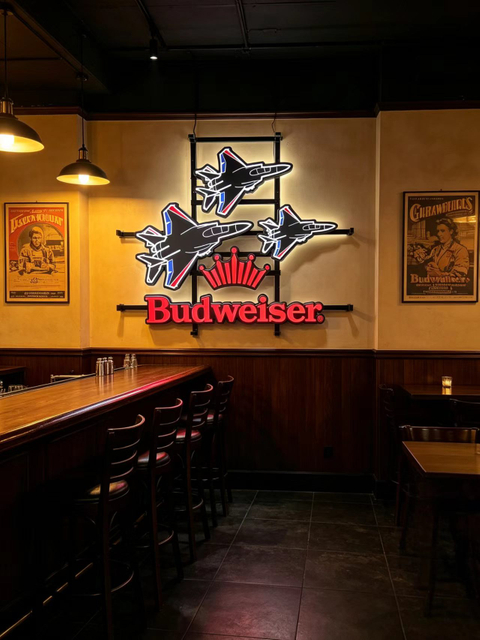 New coming pop selling beer brand led neon signage 