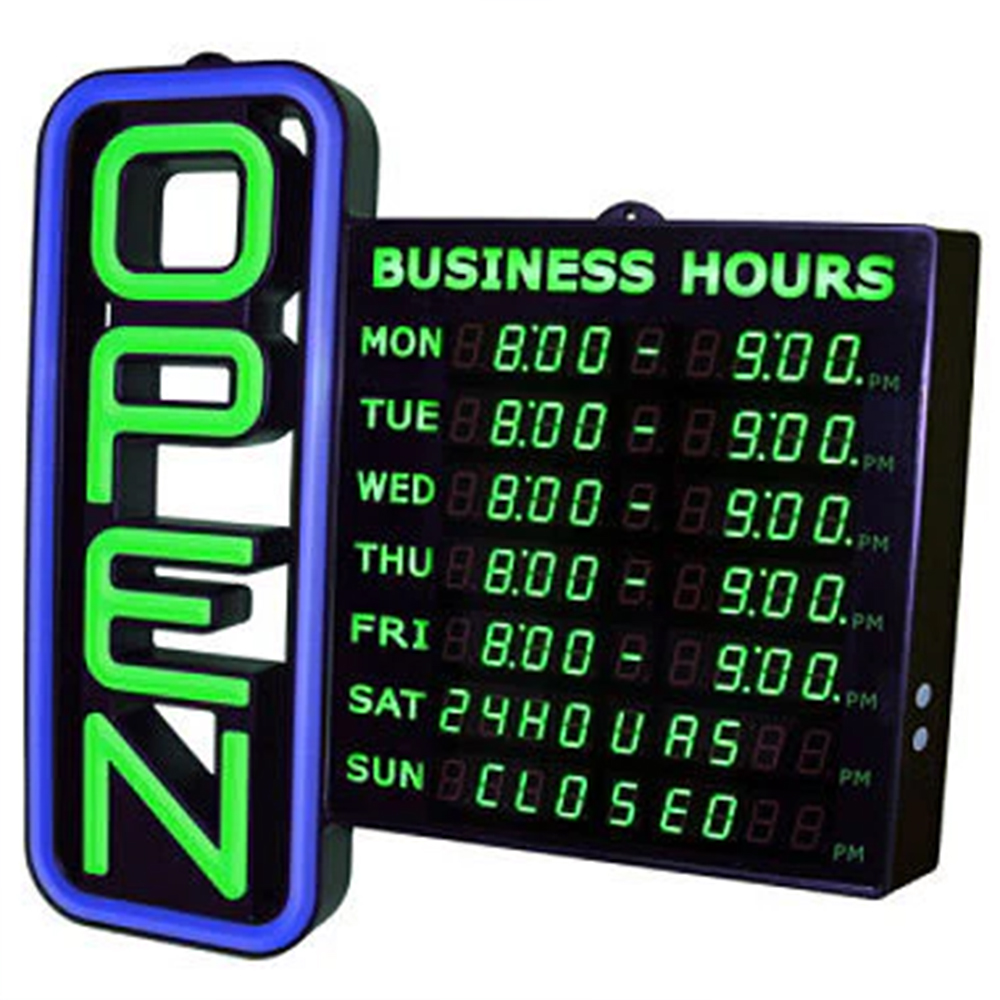 LED Business Hour Sign