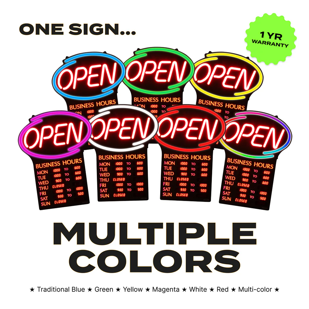 LED Business Hour Sign