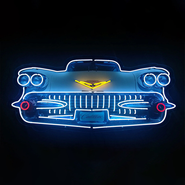 Neon Steel Can Sign