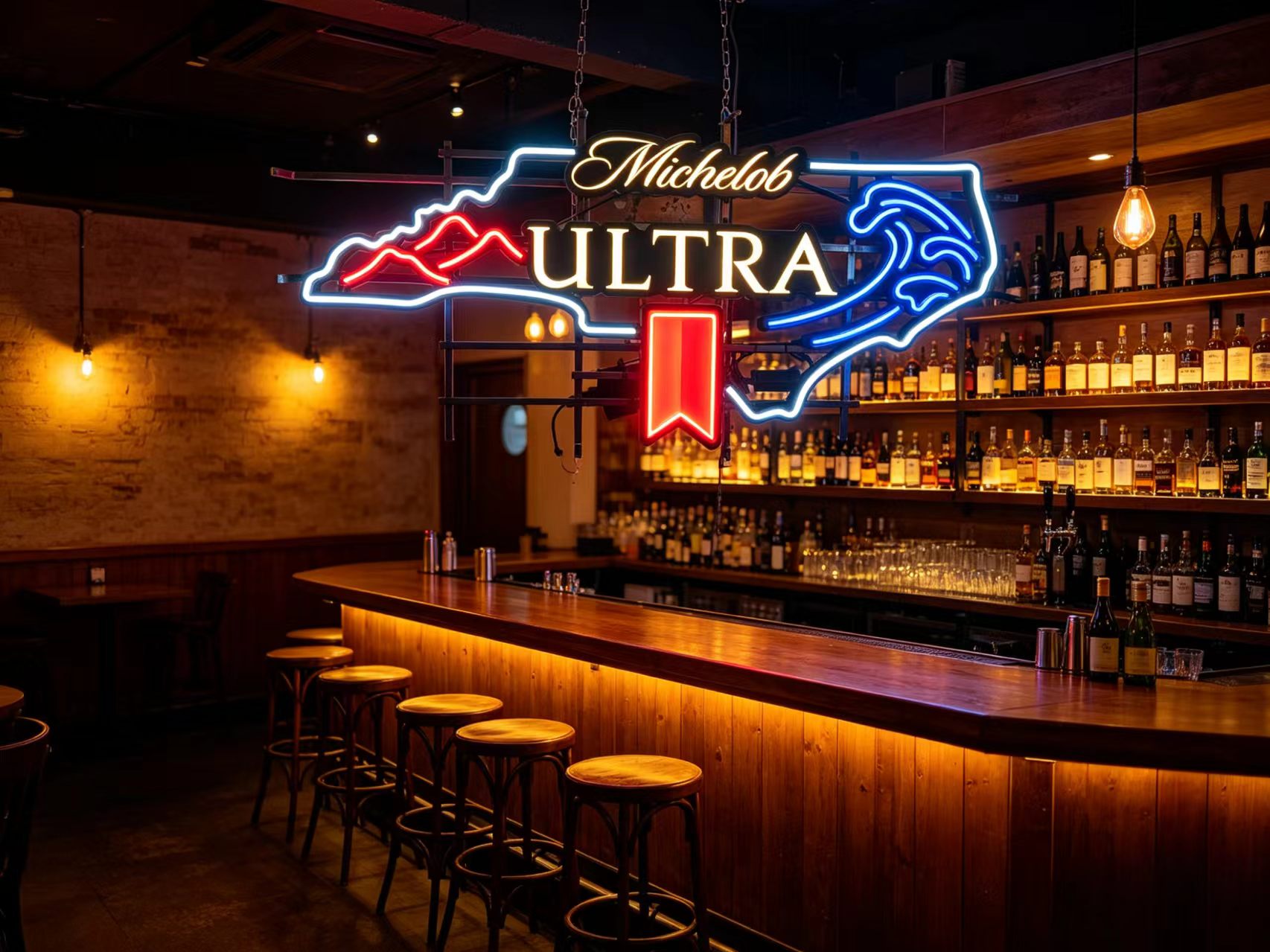 New coming pop selling beer brand led neon signage 