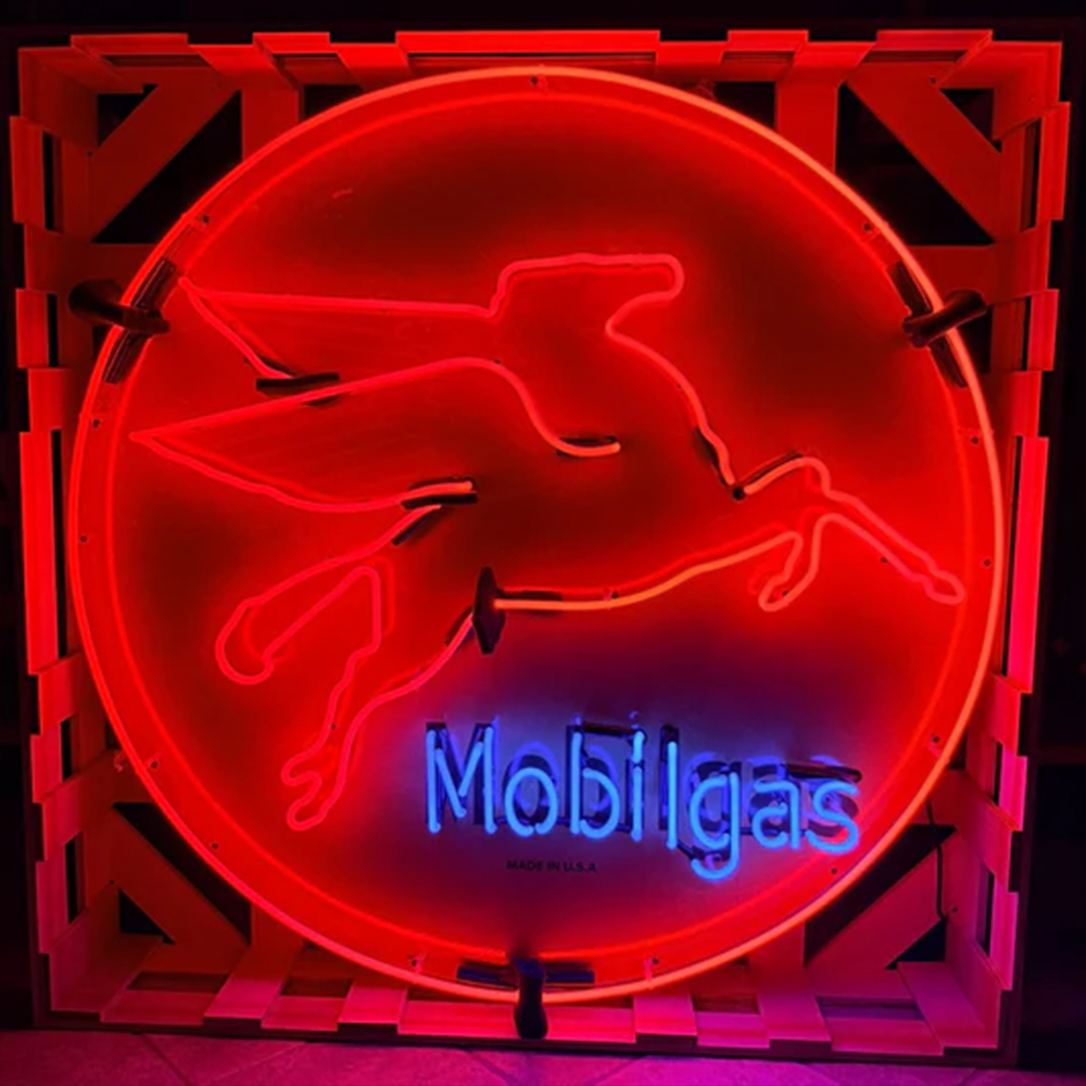 Neon Steel Can Sign