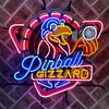 Neon Glass Metal Sign