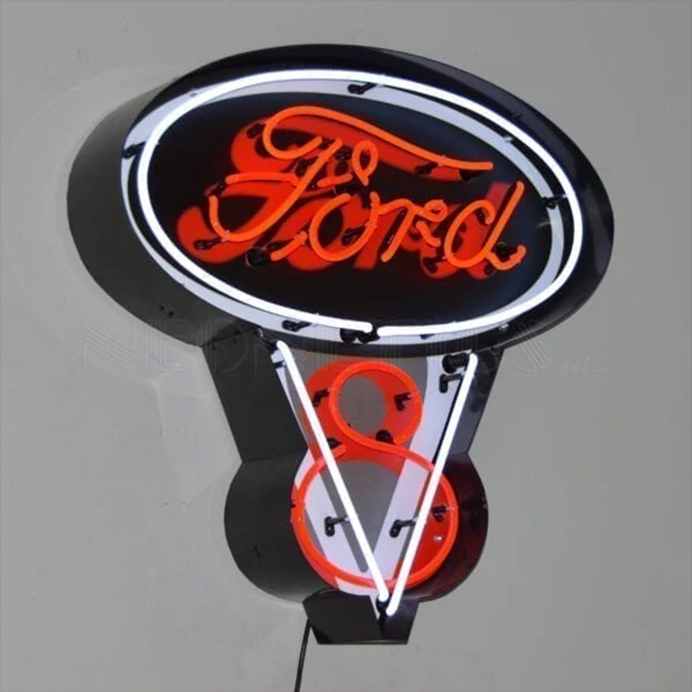 Neon Steel Can Sign