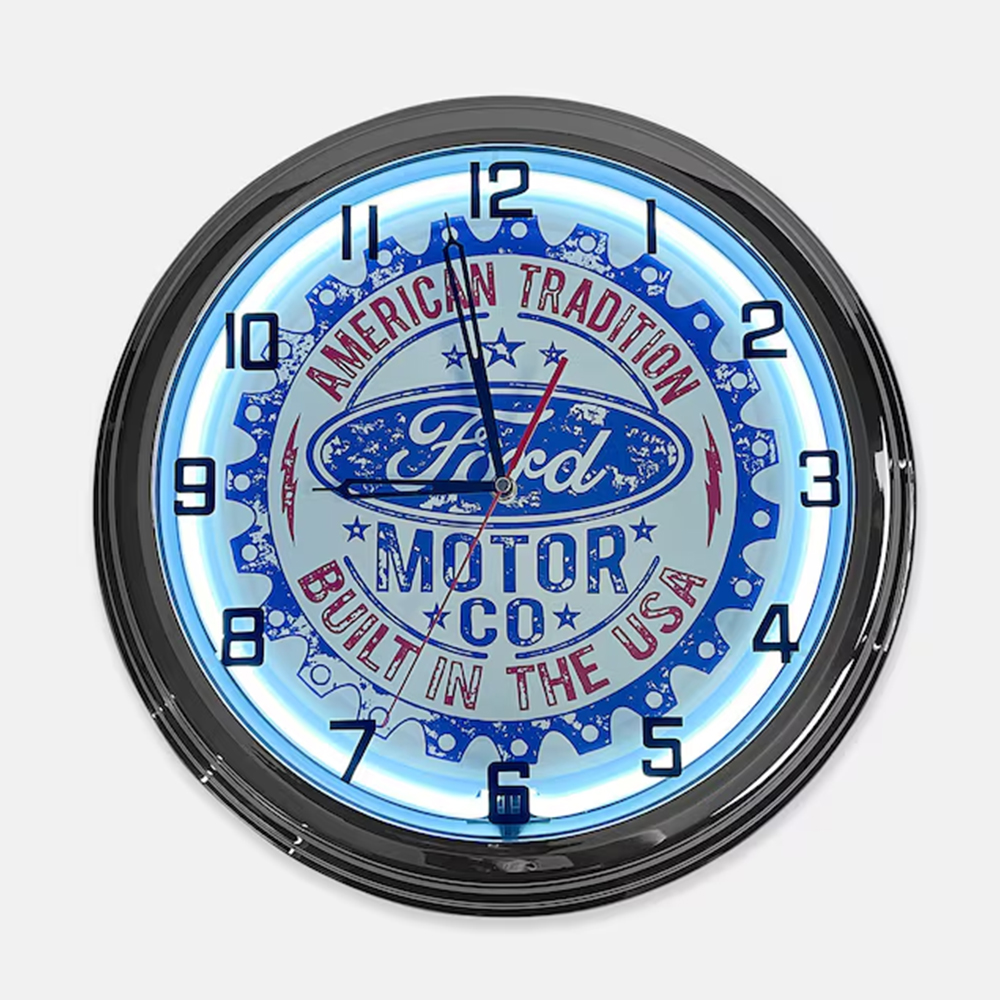 Single Neon Clock