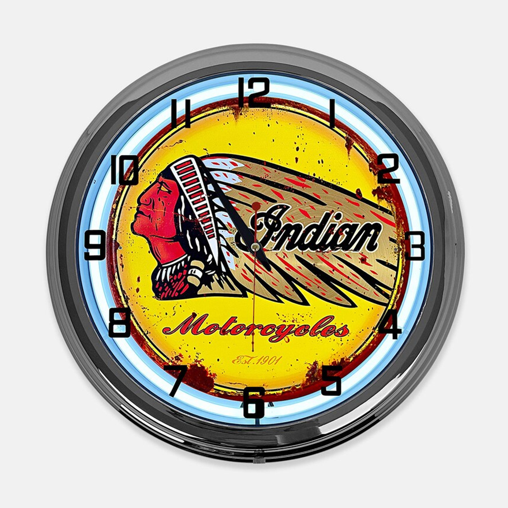 Single Neon Clock