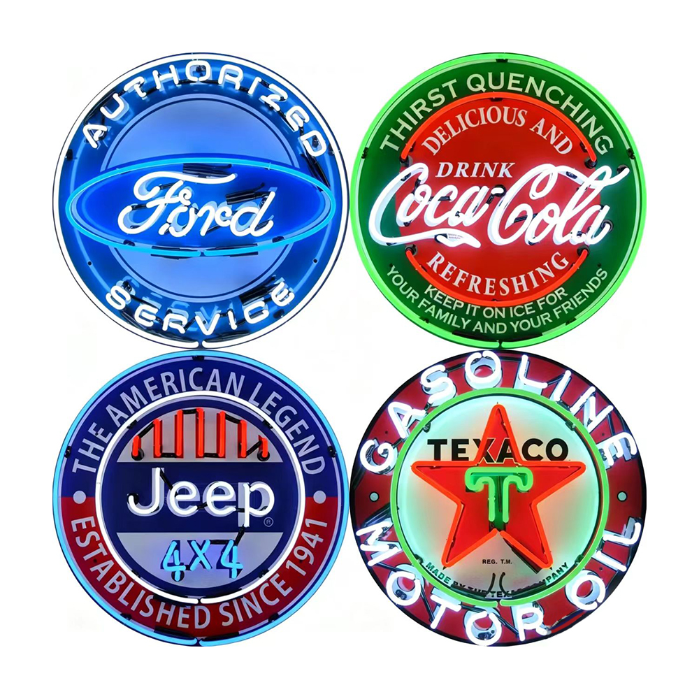 Neon Steel Can Sign