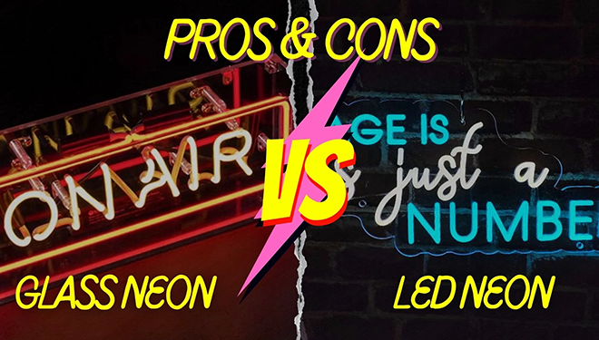 LED Neon Vs Glass Neon